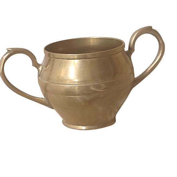 Vintage Brass Cup Mini Bowl Trinket Holder Double Handles 6" x 3.5" - Picture 3 of 9